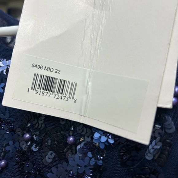 Mac Duggal Navy Sequin Gown - Picture 12 of 15